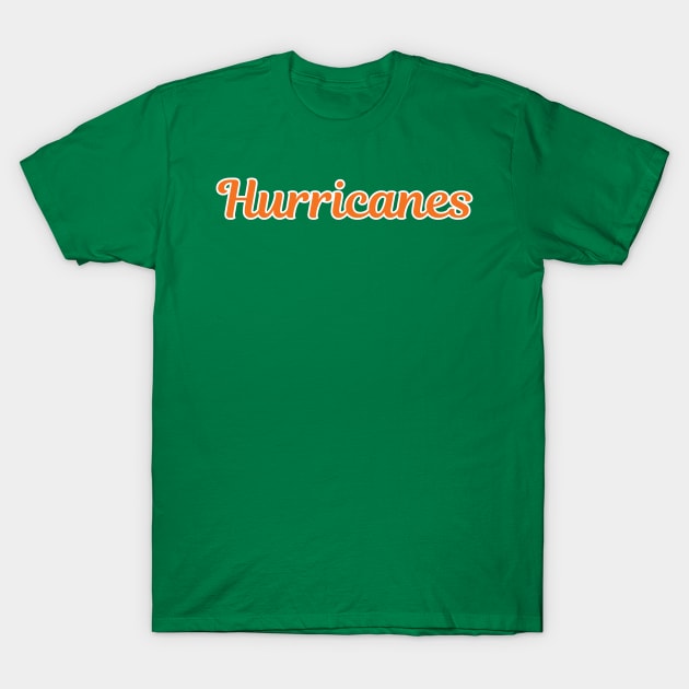 Hurricanes Script T-Shirt by twothree